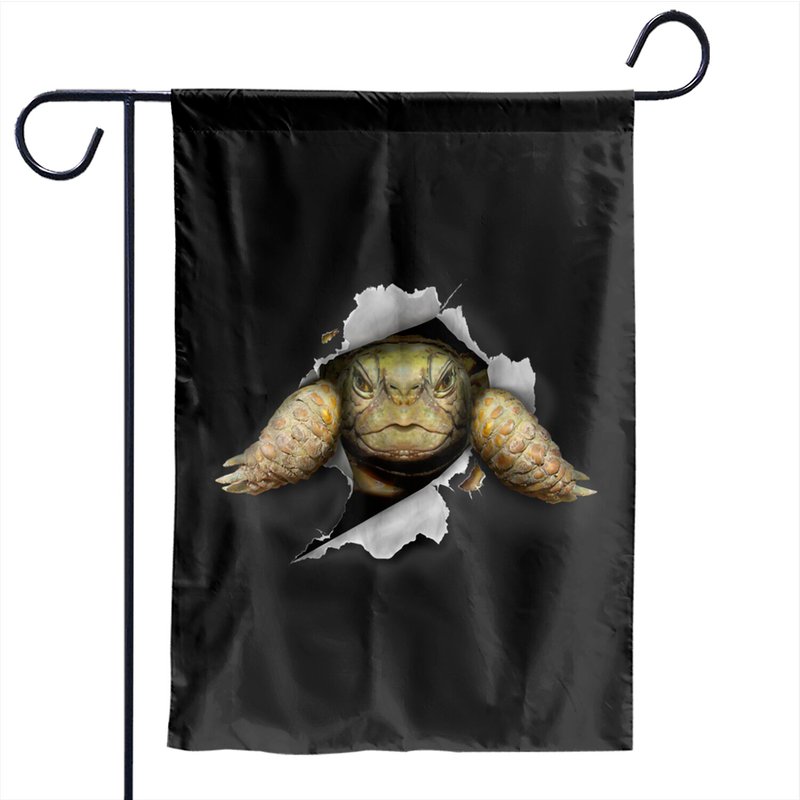 Turtle Garden Flags Tortoise Turtle — Drapeaux décoratifs