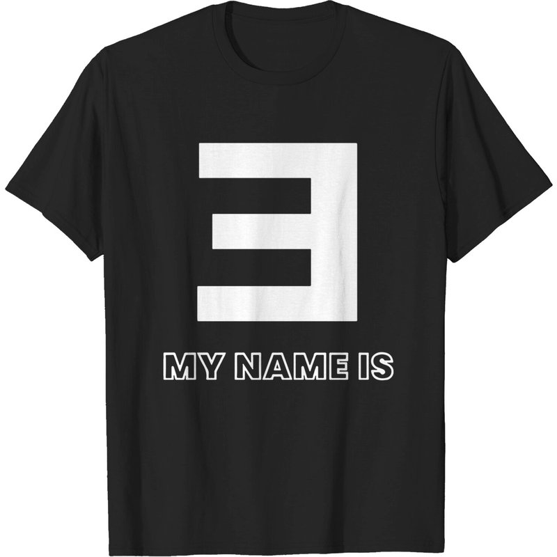 Eminem Logo My Name Is Youth T-shirts Pullover — T-shirts pour hommes