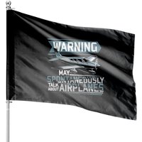 Airplane Lover Aviation Pilot House Flags — Decorative Flags