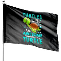 Turtle House Flags Turtles Are Awesome — Drapeaux décoratifs