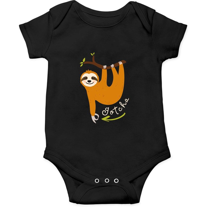 Gotcha Meme Onesies Sloth Finger Circle Game — Bodys bébé