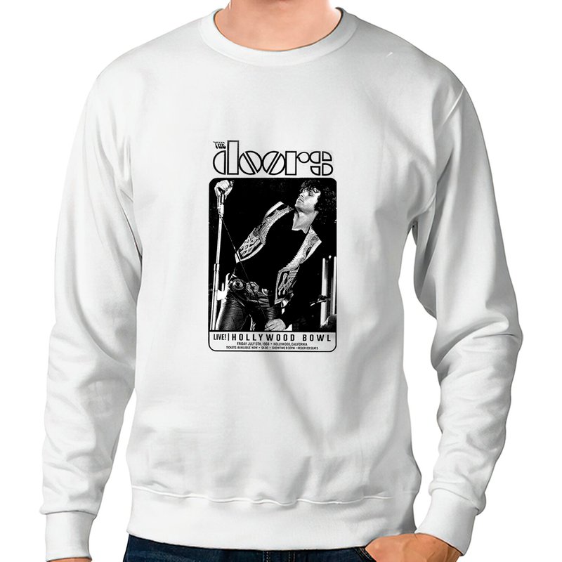 The Doors Live Hollywood Bowl Jim Morrison Rock Sweatshirts Sweatshirts — Sweats à capuche pour hommes