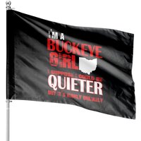 Buckeye Girl Ohio State House Flags — Drapeaux décoratifs