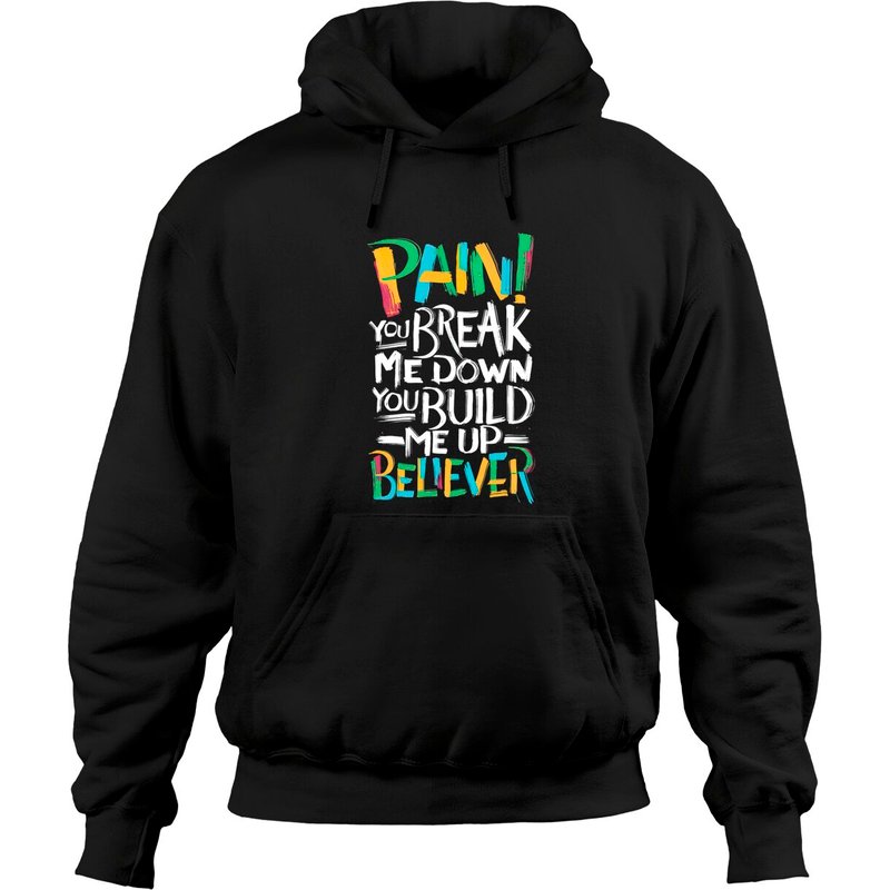 Imagine Dragons Believer Lyrics Hoodies — Mens Hoodies