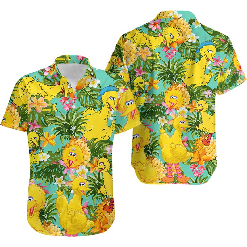 Big Bird Hawaiian Shirt, Hawaii Holiday Beach Shirt — Chemises décontractées pour hommes