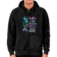 Daddy's Girl I Used To Be His Angel Now He's Mine Zip Hoodies