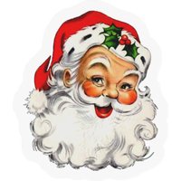 Vintage Santa - Santa Claus - Stickers — Autocollants et stickers