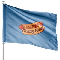 Glizzy Gladiator House Flags Glizzy Gang - Gladiator Gobbler Funny Hot Dog