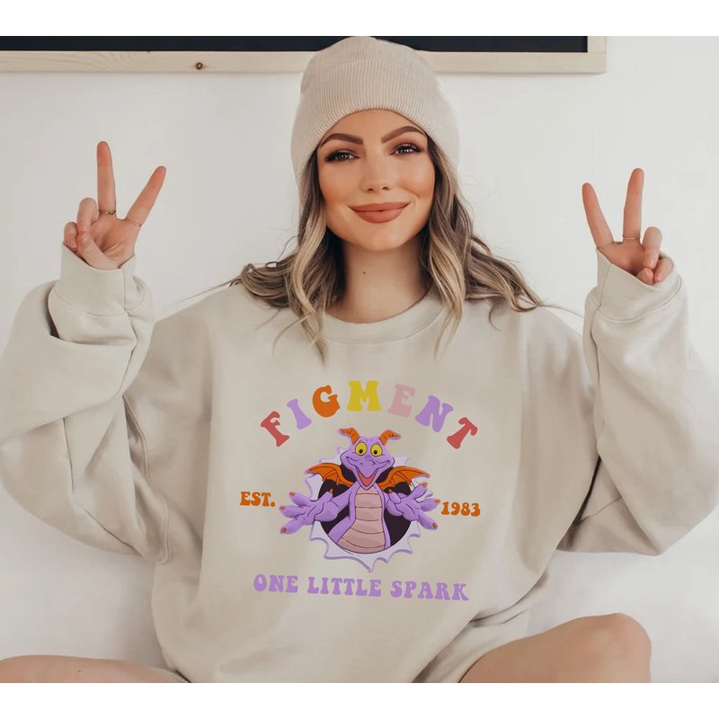 Vintage Figment Sweatshirt, Figment Est 1983 Sweatshirt — Sweats à capuche pour hommes