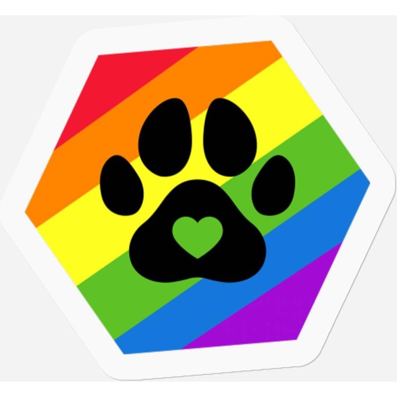 Furry Pride Flag Stickers Gay Pride Furry Lgbtq Rainbow Flag — Stickers & Decals