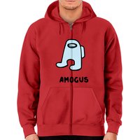 Amogus Among Us - Among Us - Zip Hoodies — Sweats à capuche pour hommes