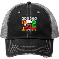 Kids Train Lover 2nd Birthday Party Print Truckers