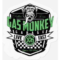 Gas Monkey Garage Unisex Stickers: Live Fast — Autocollants et stickers