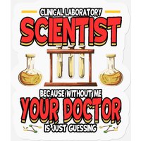 Funny Clinical Laboratory Scientist Science Lab Technician Stickers — Autocollants et stickers