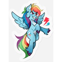 Rainbow Dash My Little Pony - My Little Pony - Stickers — Autocollants et stickers