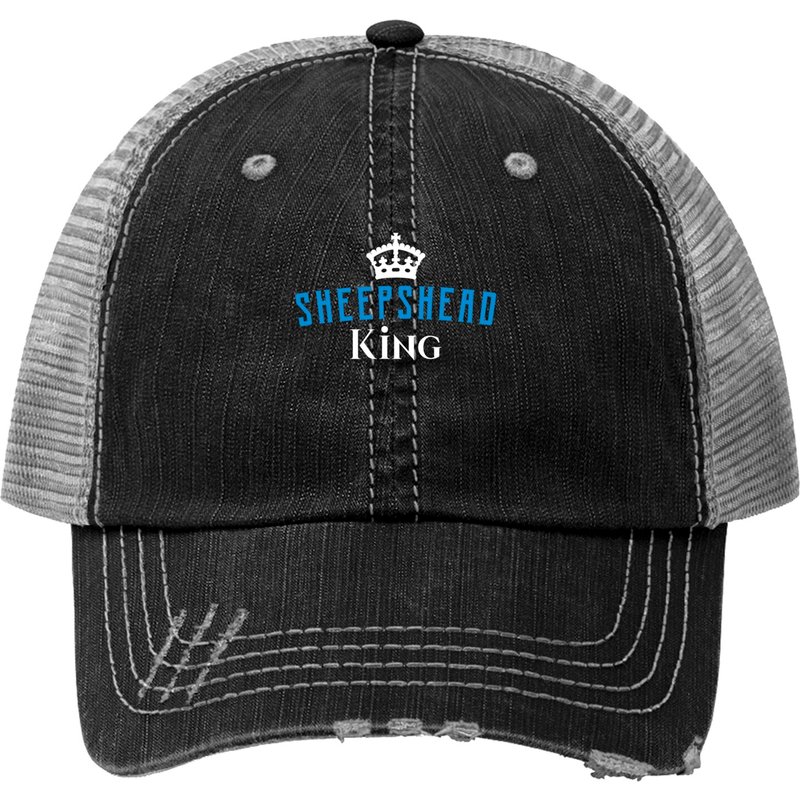 Sheepshead King Card Game Funny Trucker Hats — Casquette de baseball