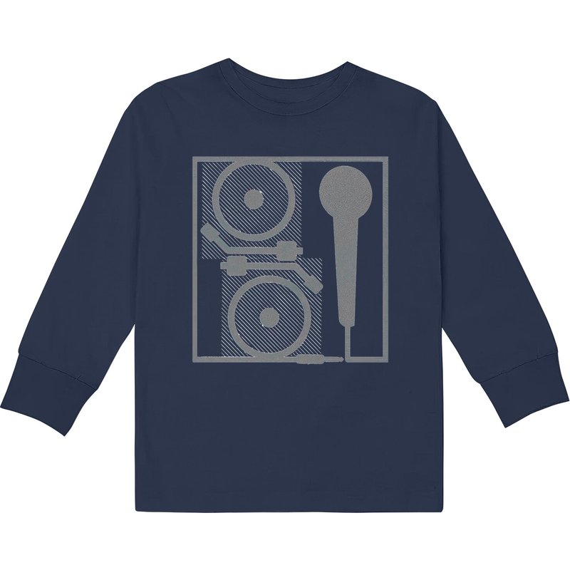 2 Turntables And A Microphone - Records - Kids Long Sleeve T-kids Long Sleeve Kids Long Sleeve T-kids Long Sleeve T-shirts — T-shirts pour hommes