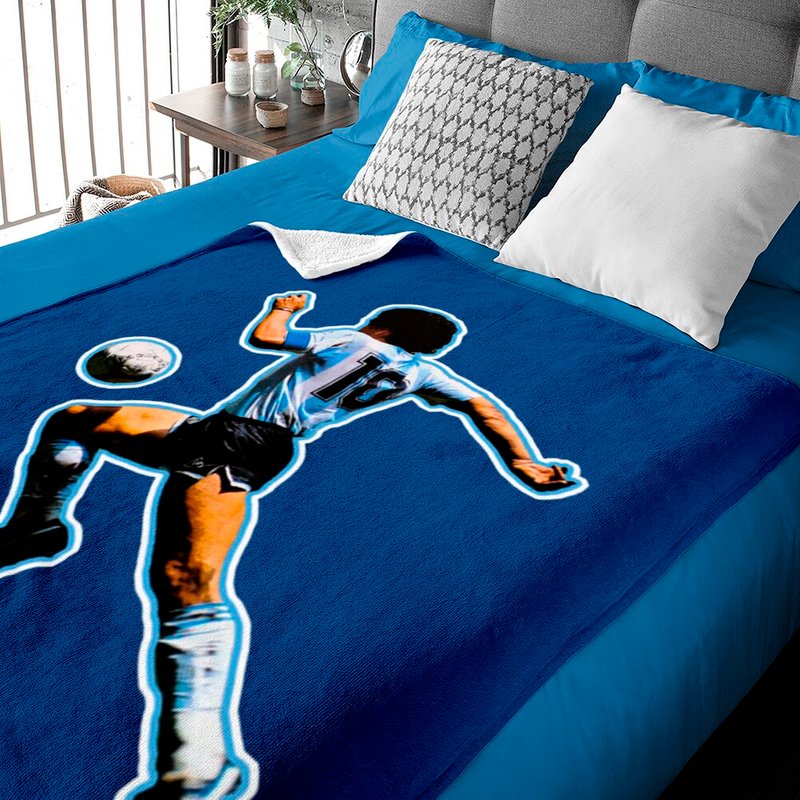 Maradona Running - Diego Maradona - Baby Blankets — Baby Blankets