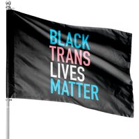 Black Trans Lives Matter House Flags — Drapeaux décoratifs