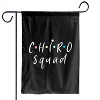 Chiro Squad Chiropractor Print Garden Flags