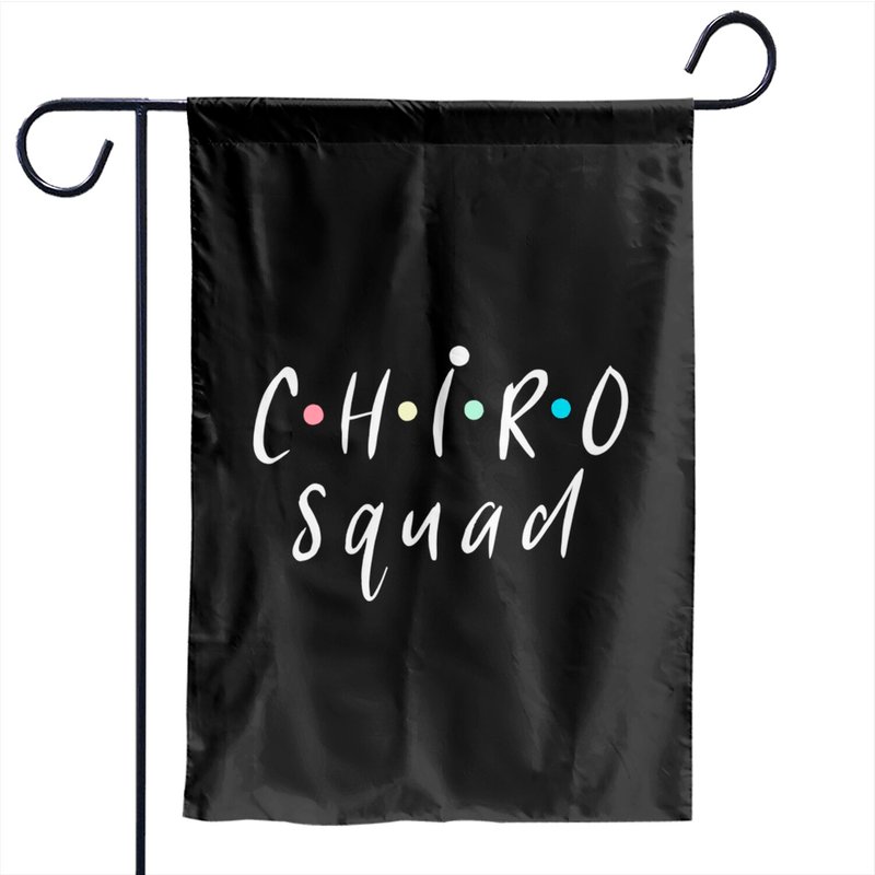 Chiro Squad Chiropractor Print Garden Flags — Drapeaux décoratifs