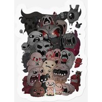 Mens Womens Stickers Binding Of Isaac Fan Art Stickers For Men Women White Mothers Day Neck
