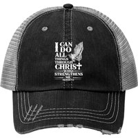 I Can Do All Thing Christ Who Strengthen Me - Christianity - Print Trucker Hats — Casquette de baseball