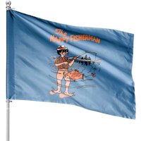 The Happy Fisherman House Flags, The Happy Fisherman House Flags — Drapeaux décoratifs