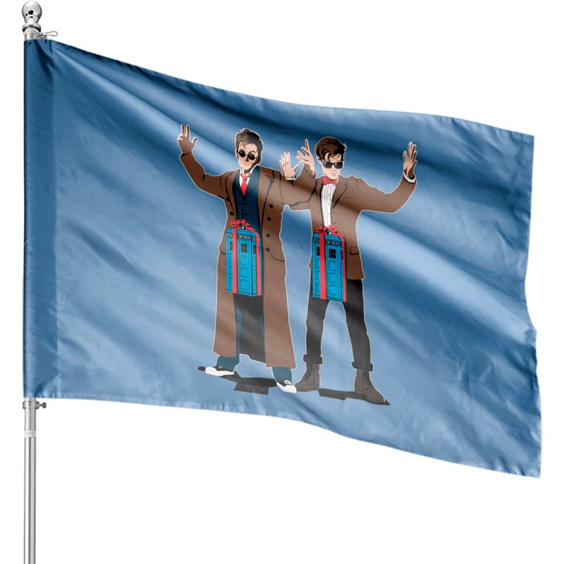 Doc In A Box: Tardis Lovers - Doctor Who - House Flags — Decorative Flags