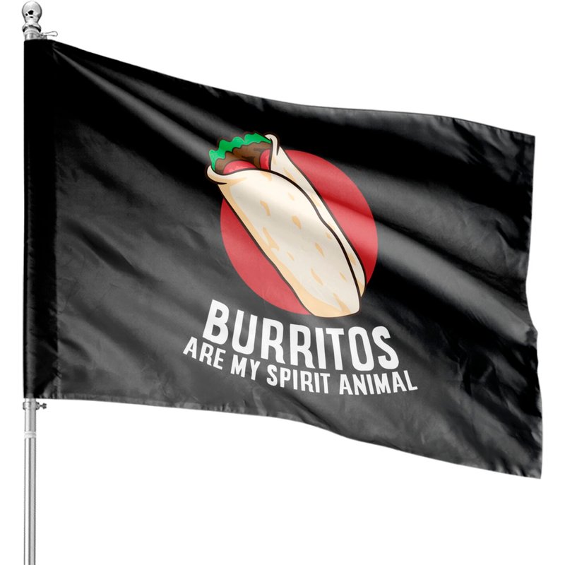 Burrito Costume House Flags Burrito Is My Spirit Animal — Decorative Flags