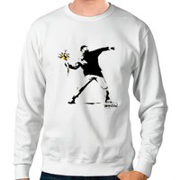 Banksy Flower Thrower - Banksy - Sweatshirts