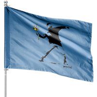 Banksy Flower Thrower - Banksy - House Flags
