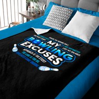 My Bowling Excuses Funny Bowling Gift Baby Blankets — Couvertures pour bébé