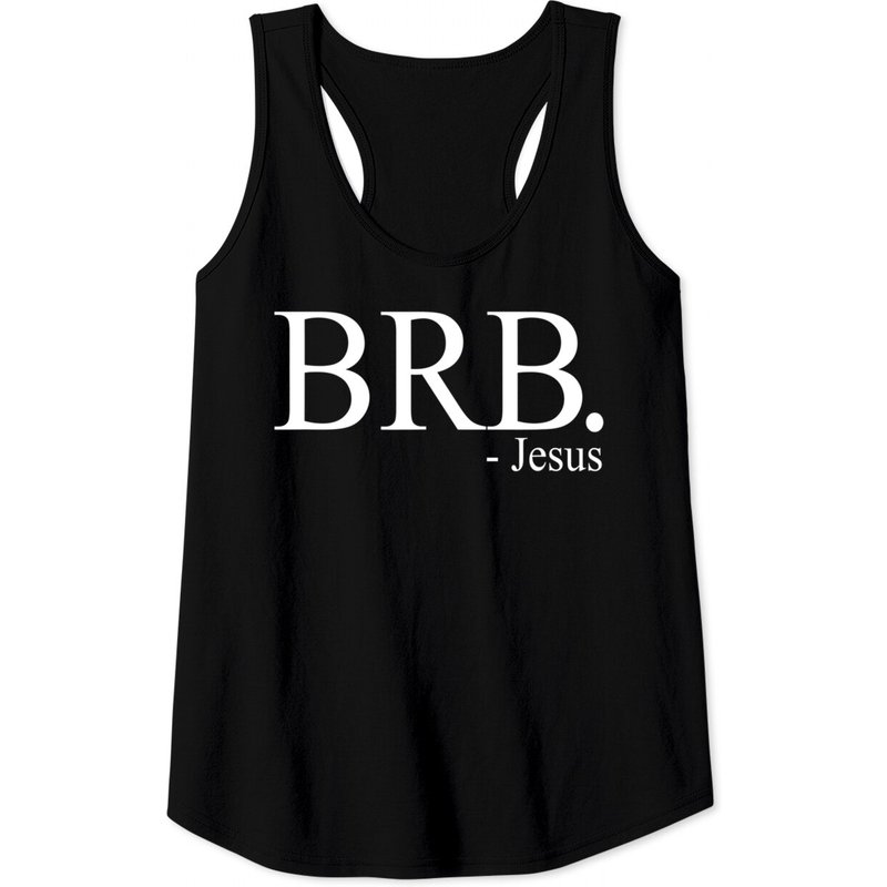 Brb Jesus Tank Tops, Christian Religious My Savior God's Love — T-shirts pour hommes