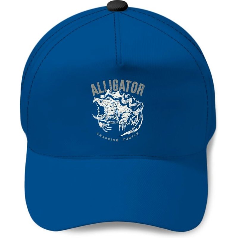 Alligator Snapping Turtle, Vintage Design For Reptile Lovers Baseball Cap — Casquette de baseball