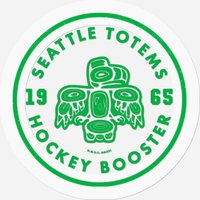 Seattle Totems Hockey - Booster Pin (alternate) - Seattle - Stickers — Autocollants et stickers