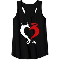 Devil And Angel Love Lovers Tank Tops