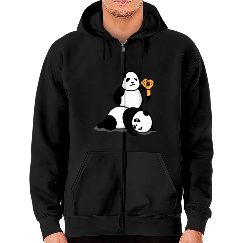 Wwf Panda Parody - Wwf Parody - Zip Hoodies — Sweats à capuche pour hommes