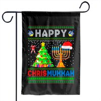 Happy Chrismukkah Jewish Holiday Christmas Hanukkah Garden Flags — Drapeaux décoratifs