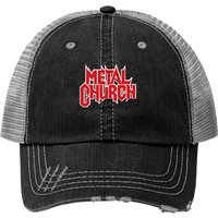 Metal Church Unisex Trucker Hats: Logo — Casquette de baseball