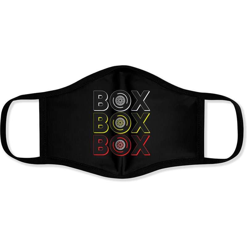 Formula Racing Car Box Radio Call To Pit Box Face Masks