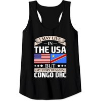May Live In Usa Story Began In Congo Drc Flag Tt Tank Tops — T-shirts pour hommes