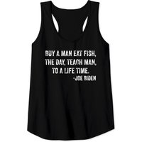 Buy A Man Eat Fish Teach A Lifetime Tank Tops