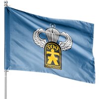 509th Airborne Veteran W/jump Wings House Flags — Decorative Flags