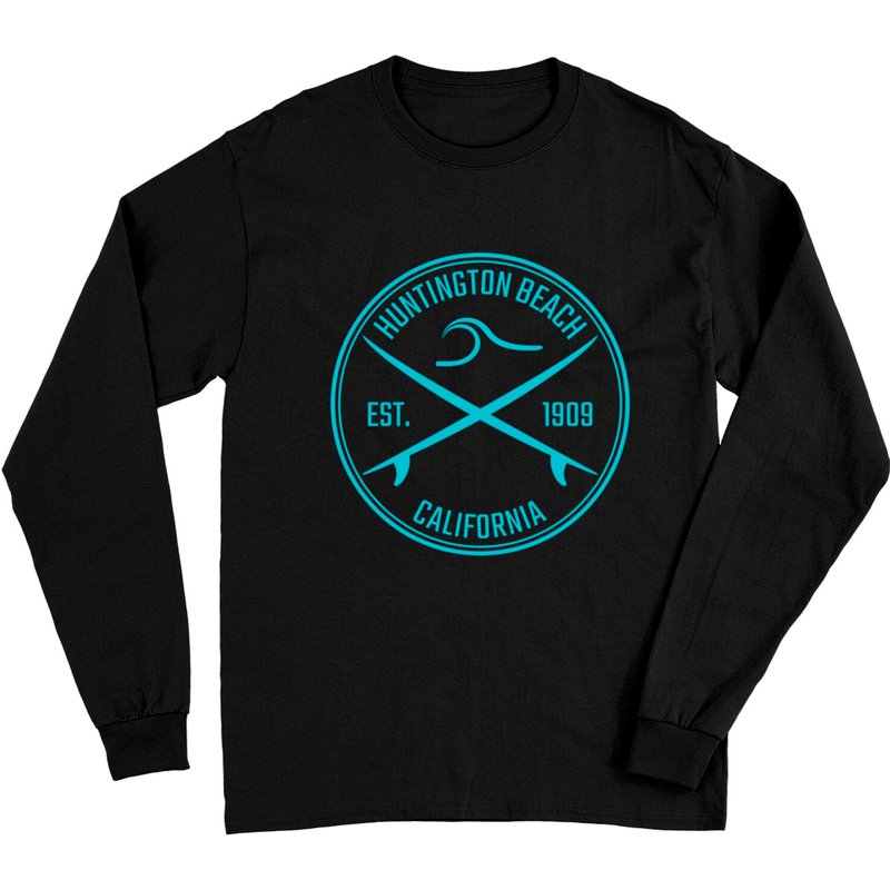 Huntington Beach California Surfer Pullover Long Sleeves