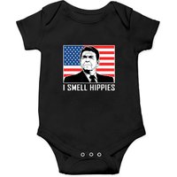 I Smell Hippies Ronald Reagan Gift Onesies