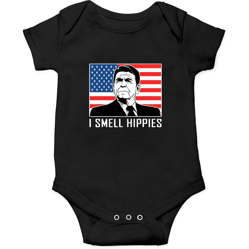 I Smell Hippies Ronald Reagan Gift Onesies — Bodys bébé