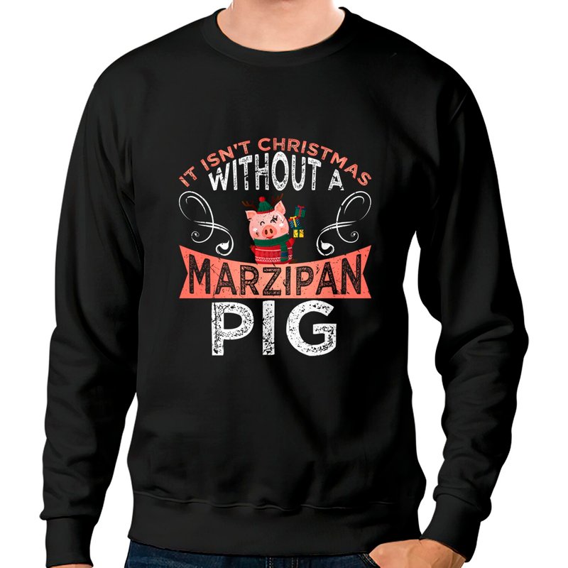 Christmas Marzipan Pig Scandinavian Norwegian Culture Pullover Sweatshirts — Sweats à capuche pour hommes