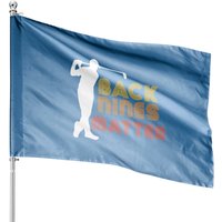 Back Nines Matter House Flags Golf — Drapeaux décoratifs