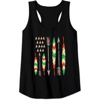Indian Arrow Tank Tops Native American Indian Tribe Usa Flag Pointer Arrow Design